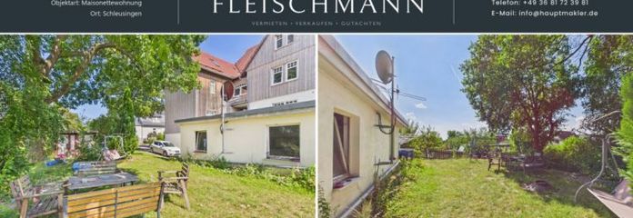 Maisonettewohnung im schönen Schleusingen mit Gartennutzung