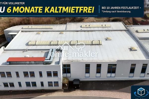 BIS ZU 6 MONATE KALTMIETFREI* | 3,83 €/m² | Industrie-/Logistikstandort mit Büro- und Sozialflächen