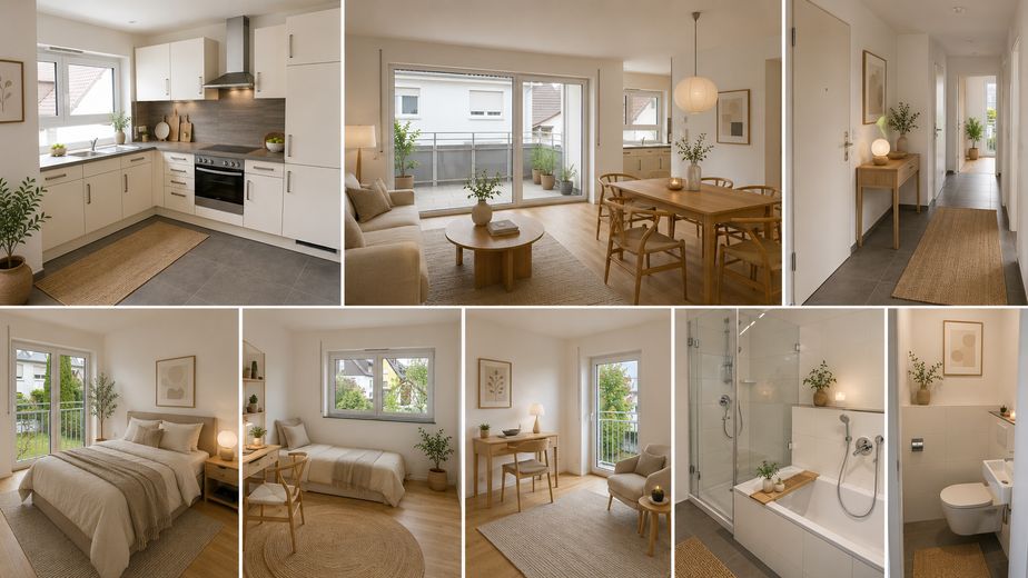 Neuwertige 3 Zimmer Wohnung in 88250 Weingarten – Wohnbeispiel