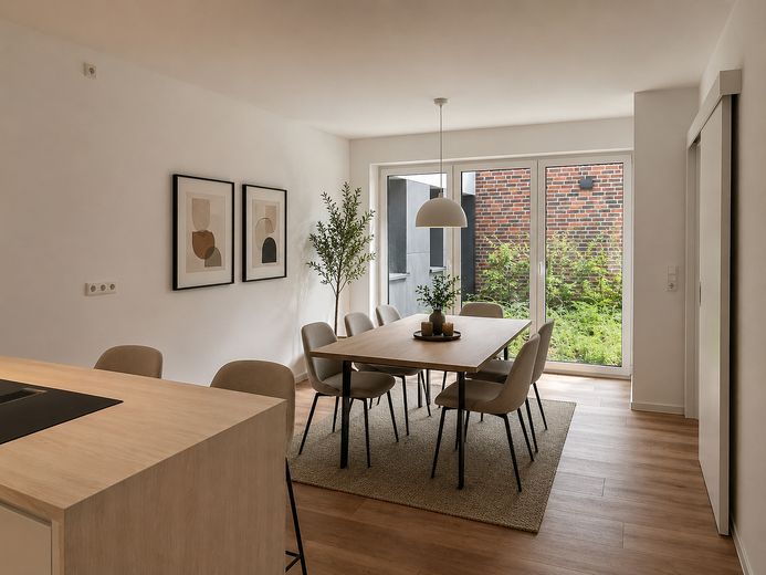 Pierwsze zasiedlenie w Damme (dostępne 4 domy) | 5 pokoi | KfW 40 | garaż i ogród | ok. 165 m² – Visualisierung Essbereich