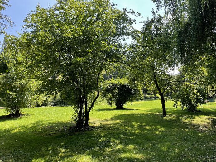 Paradies in Alleinlage – Gartenblick von Nordwest