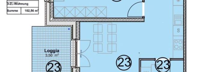 KFW 40 QNG enerji tasarruflu binasında özel amortismanlı, yaşlılara uygun aydınlık daire Trier