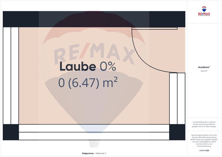 Grundriss Laube