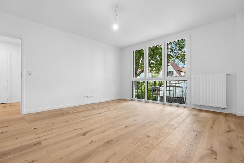 Schwachhausen, primer uso: piso reformado de 4 habitaciones con balcón – Wohnzimmer
