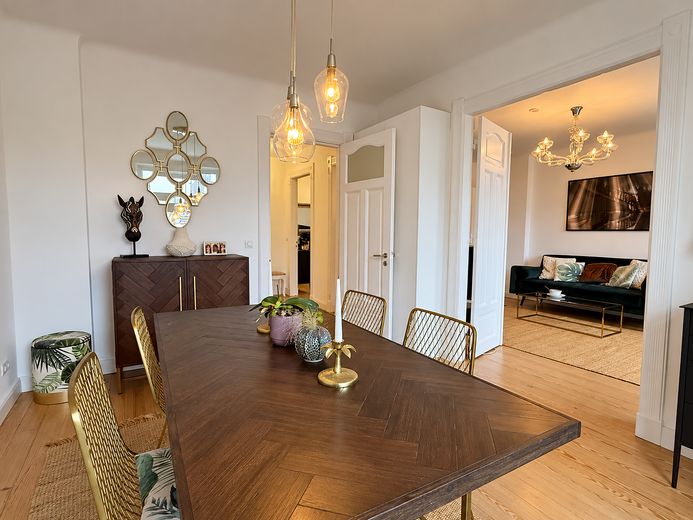 Freie Winterhuder Altbauwohnung in der Endetage – Esszimmer mit Flügeltür