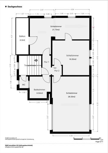 PROVISIONSFREI: Frisch renoviertes Einfamilienhaus mit Garten, im Ortskern von Roßdorf – Dachgeschoss