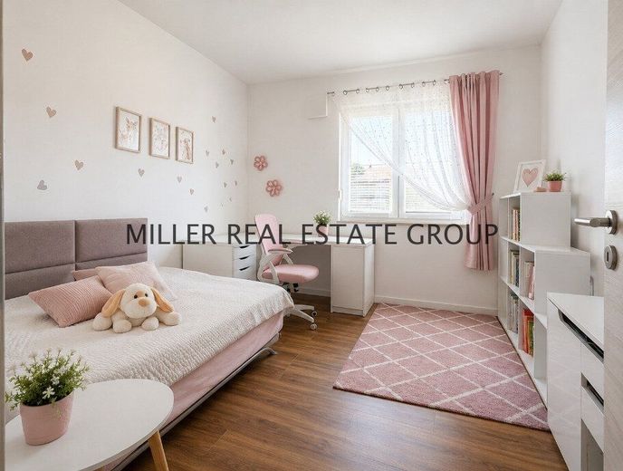 Moderne 4-Zimmer-Erdgeschosswohnung mit Privatgarten, Terrasse &amp; zwei Tiefgaragenstellplätzen! – Kinderzimmer