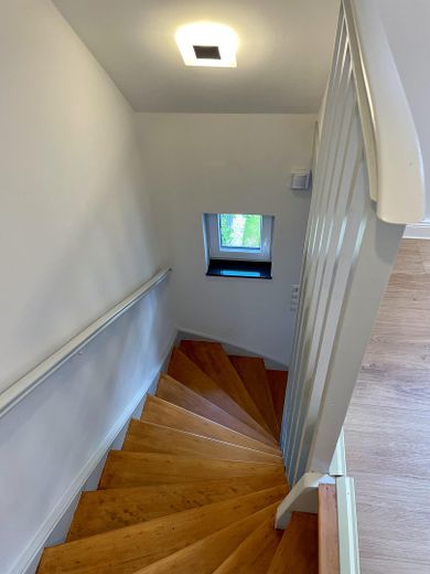 Treppe ins Dachgeschoß