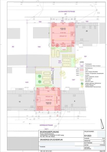 Freiflächenplan 2 MFHs