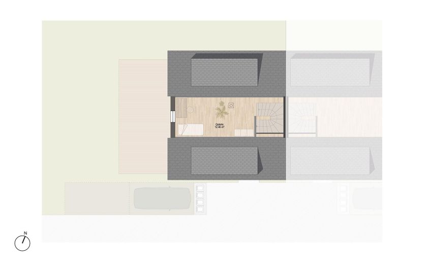 Almost finished: semi-detached house with garden & fireplace near Dresden – Grundriss Haus 3 Dachgeschoss