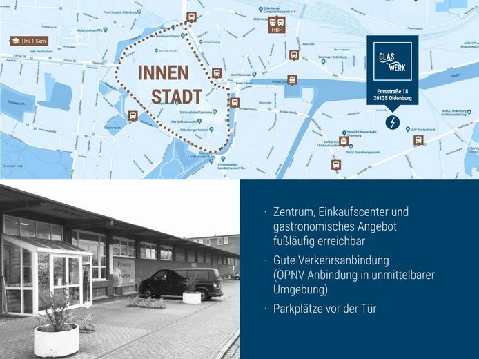 Glaswerk Lage