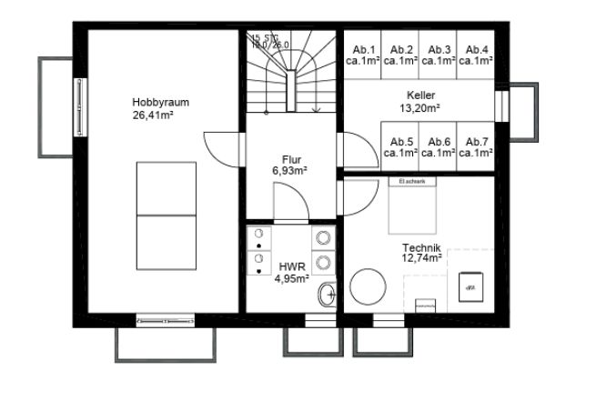 Grundriss Untergeschoss