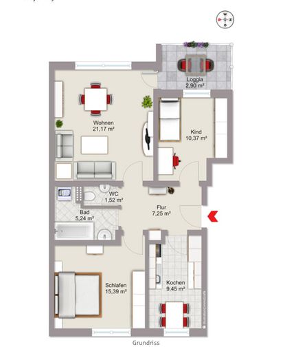 Appartamento di 3 locali in vendita • senza commissioni – Foto 16