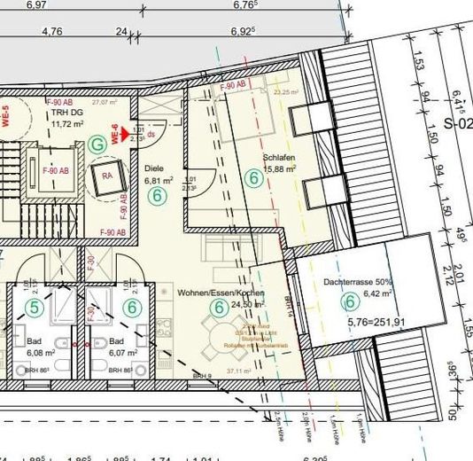 Provifrei! Erstbezug, 2 Zimmer Dachterrassenwohnung 0,76%KfW Darlehen inkl! – फोटो 16