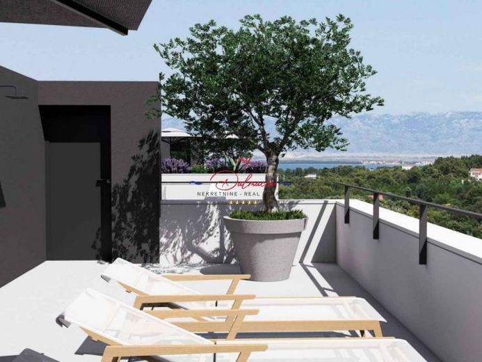 Vir, Wohnung S2 mit Meerblick und Dachterrasse – Foto 1