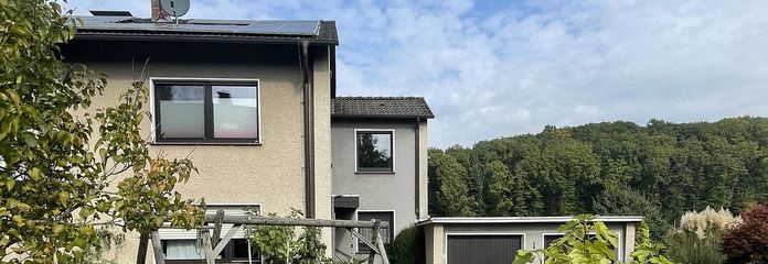 Freistehendes Ein- Zweifamilienhaus in Hagen-Hohenlimburg in bevorzugter Lage Hohenlimburg-Reh – Hausansicht von vorne
