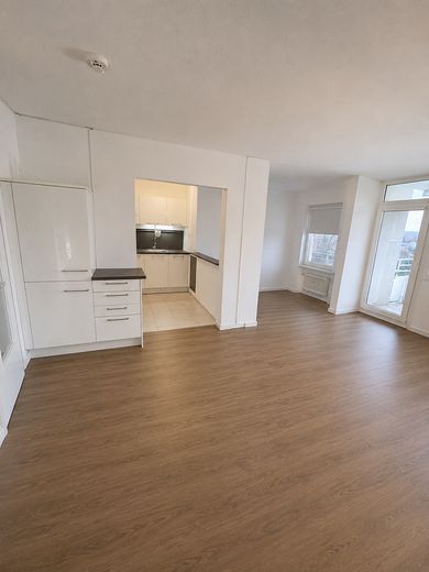 Frisch renovierte 2-Zimmer-Wohnung mit Südostbalkon & Einbauküche – Küche / Wohnzimmer