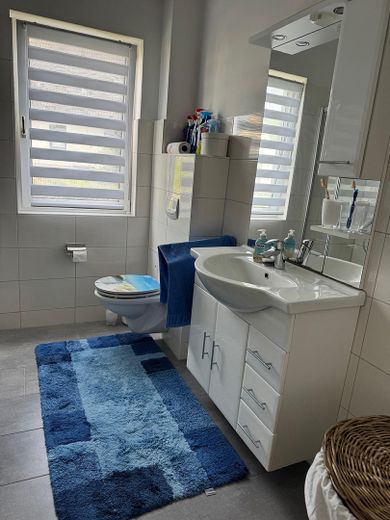 Renovierte 3- Zimmer Erdgeschosswohnung mit EBK und Terrasse in ruhiger Lage in 23974 Neuburg – Badezimmer Bild 1
