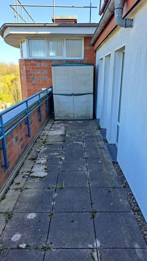 Najlepszy widok na Bremę – mieszkanie penthouse – Balkon (Nordseite)