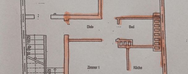 Aufteilung Wohnung 2.OG/ 3.OG