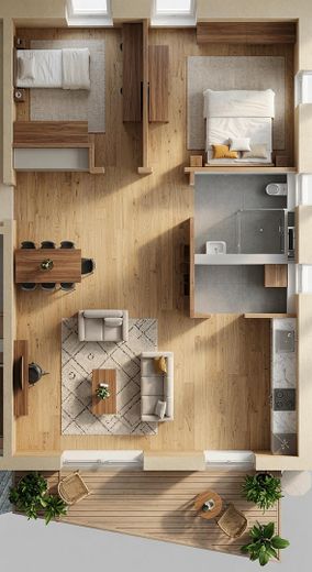 Appartamento con 3 locali nella splendida Nordrach – Grundriss Wohnung