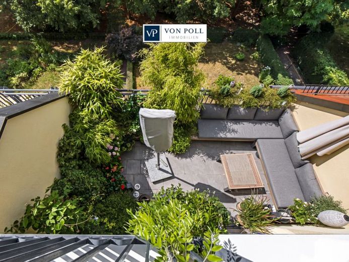 Dach-Maisonette über Baumkronen mit Blick ins Grüne – Foto 1