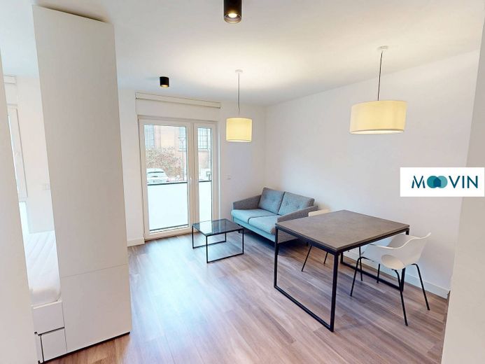 URBAN BASE: Vollmöbliertes 1-Zimmer-Apartment mit EBK, ALL-IN-MIETE, UVM. im Wiesbadener Stadtzentrum – Essbereich