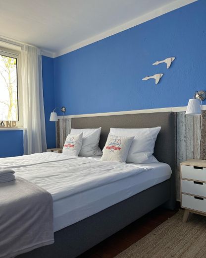 Traumhafter Resthof in absoluter Alleinlage direkt hinterm Eiderdeich mit eigenem Leuchtturm! – Doppelzimmer Meeressuite