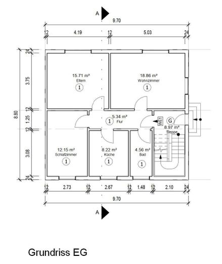 Ampia casa familiare con giardino, 8 locali e tre livelli abitativi in posizione tranquilla - Vendita privata – Foto 43