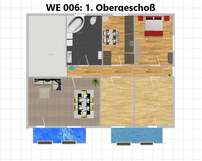 Wohnungsgrundriss 1. OG