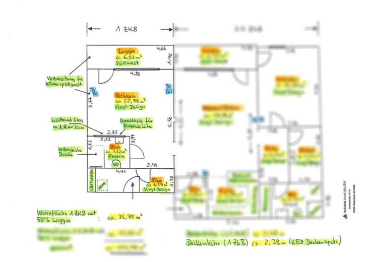 ++ KERNSANIERT in 2023 + 1-Zimmer-Wohnung mit TRAUMhaften Weitblick vom 16. OG – Grundriss 1 Zimmerwohnung