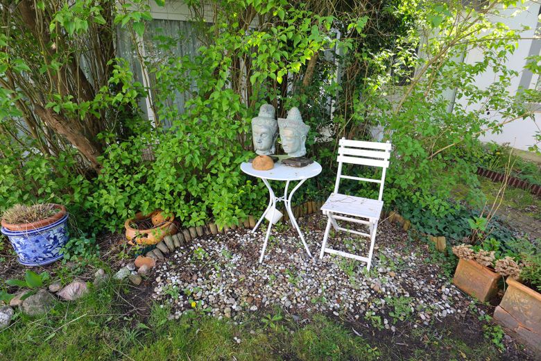 Maisonette-Perle in Stadtvilla – Chillecke hinterer Garten