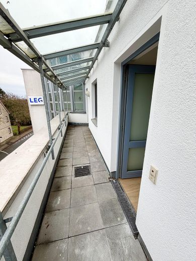 Laubengang Eingangsbereich