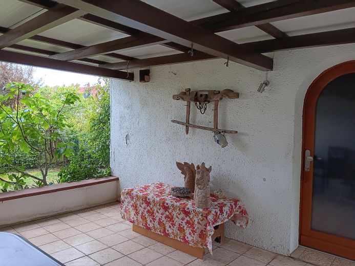 Worms Innenstadt-West'te müstakil 1 aile evi, büyük bahçe – überdachte Terrasse