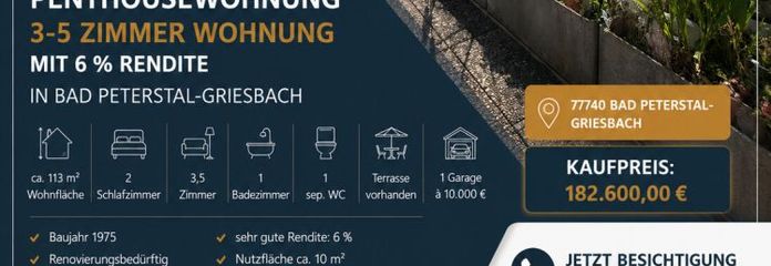 Penthousewohnung 3-5 Zimmer mit Traumaussicht