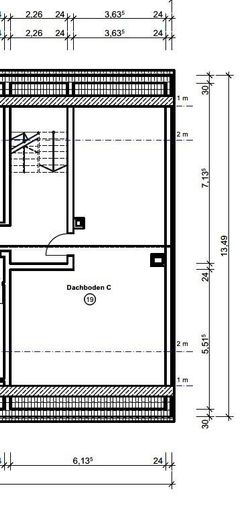 Bez prowizji od właściciela! Poddasze z możliwością adaptacji + pojedynczy garaż w centralnej lokalizacji w Bayreuth – Grundriss