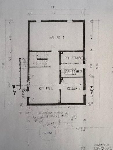 Grundriß Keller