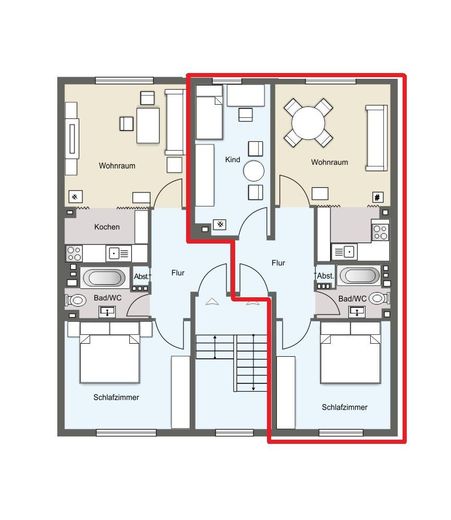 Appartamento di 3 locali | 55 m² | completamente ristrutturato | Disponibile: dal 01.11.26 – Grundriss 55 m²