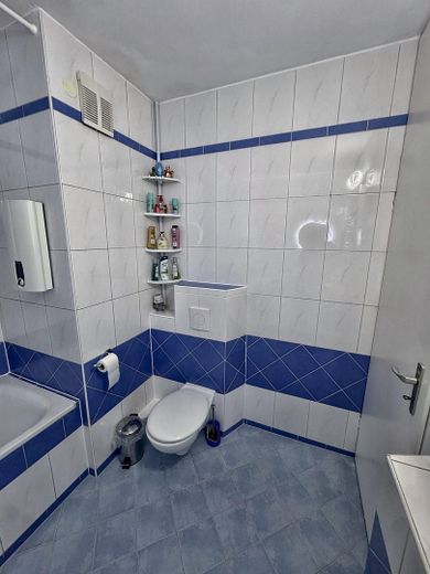 Yeni yenilenmiş 3 odalı kat mülkiyetli daire, 75 m², 7. kat, balkonlu, tamamen mobilyalı, 145.950 € – Badezimmer WC