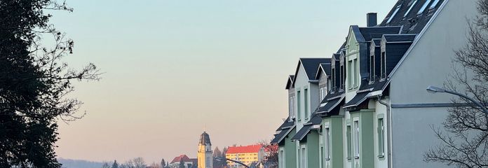 Blick auf Altstadtkern Haustür