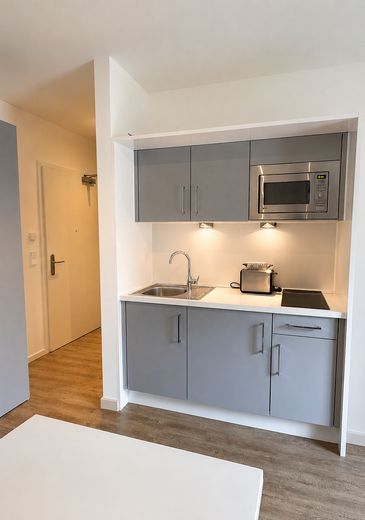 Möbliertes & modernes Apartment mit All-In-Miete – Einbauküche 