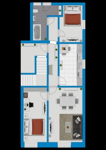 Grundriss Wohnung 2