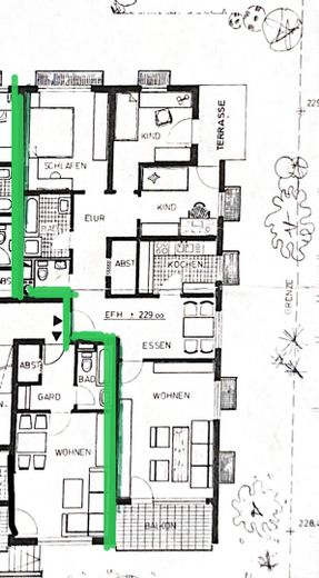Appartamento di 4,5 locali a Benningen – senza provvigione – Plan Wohnung Nr. 2
