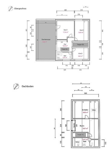 Large detached single-family house with a beautiful garden in a sought-after location in Bergheim/Erft – Grundriss 1. OG, Dachgeschoss