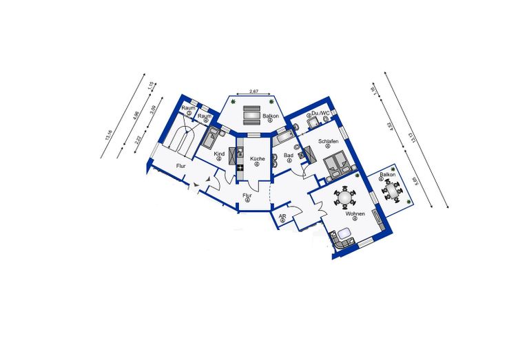 Wohnungsgrundriss