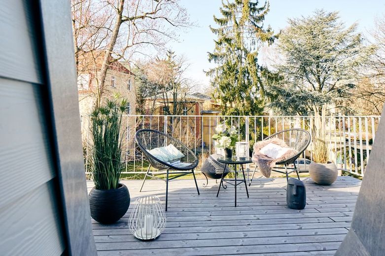 Dachgeschosswohnung in kernsanierter Stadtvilla in Lichterfelde – Terrasse