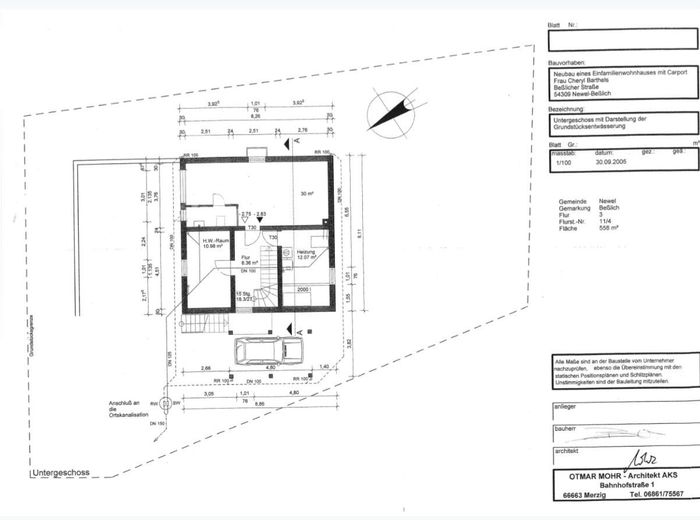 Grundriss Untergeschoss