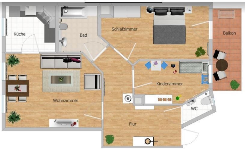 Grundriss WE 16