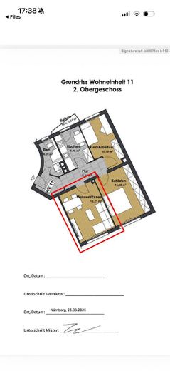 3 WG-Zimmer in Top-Lage – Grundriss