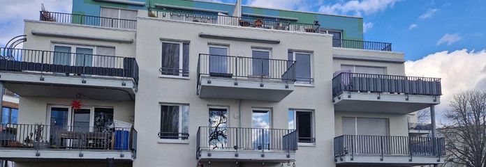 Balkon-Ansicht der Stadtvilla 